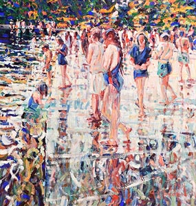 Arthur K. Maderson, Late Evening Lismore River Pool at Morgan O'Driscoll Art Auctions