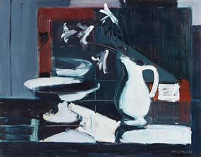 Brian Ballard, Lilies and Mirror (1988) at Morgan O'Driscoll Art Auctions