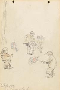 Jack Butler Yeats, Whirly Gigs (The Concert verso) at Morgan O'Driscoll Art Auctions