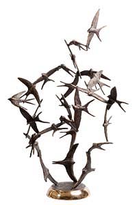 Colm J. Brennan, Flight of Swallows at Morgan O'Driscoll Art Auctions