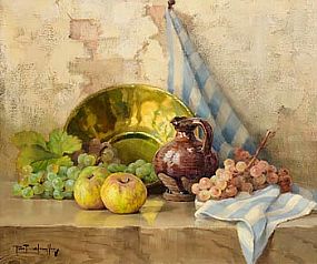 Robert Chailloux, Still Life - Apples and Grapes at Morgan O'Driscoll Art Auctions