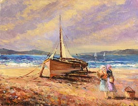 Norman J. McCaig, Sunny Day, Copeland Island at Morgan O'Driscoll Art Auctions