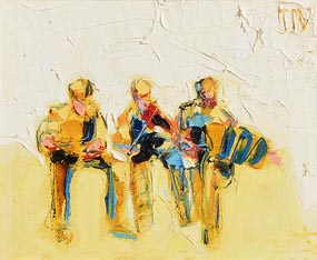 John B. Vallely, A Trio of Trad Musicians at Morgan O'Driscoll Art Auctions