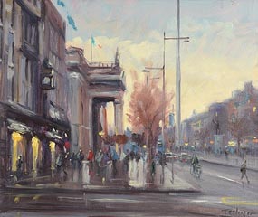 Norman Teeling, Evening in the City (GPO) at Morgan O'Driscoll Art Auctions