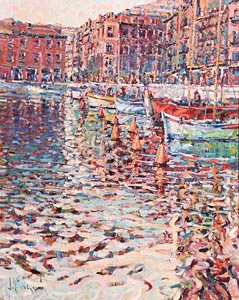 Arthur K. Maderson, Mediterranean Evening (Ville France sur Mere, French Rivieria) at Morgan O'Driscoll Art Auctions
