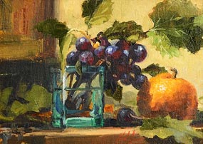 Mat Grogan, Grapes with Vine Leaves at Morgan O'Driscoll Art Auctions