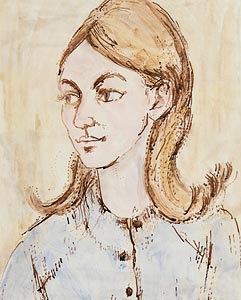Gerard Dillon, Portrait of Kathleen Joyce at Morgan O'Driscoll Art Auctions