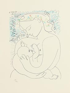 Pablo Picasso, Mother & Child (1983) at Morgan O'Driscoll Art Auctions