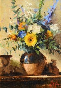 Mat Grogan, Flower Arrangement at Morgan O'Driscoll Art Auctions