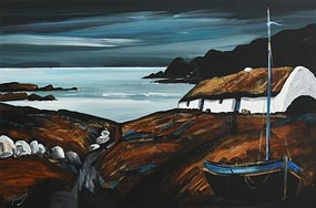J.P. Rooney, The Lonesome Coastal Village at Morgan O'Driscoll Art Auctions