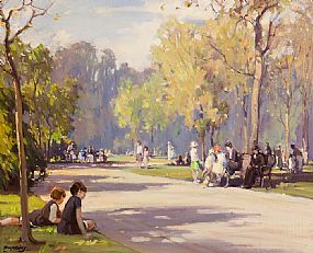 Frank McKelvey, Children in The Park at Morgan O'Driscoll Art Auctions