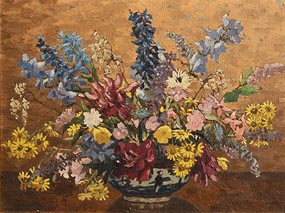 Mabel Young, Still Life - Vase of Flowers at Morgan O'Driscoll Art Auctions