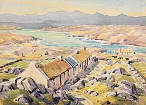 Sean O'Connor, West Kerry Cottages at Morgan O'Driscoll Art Auctions