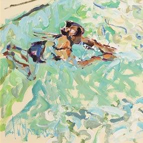 Arthur K. Maderson, The Pool, Mirailli, France at Morgan O'Driscoll Art Auctions