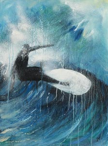 Paula McKinney, Surfing the Waves at Morgan O'Driscoll Art Auctions
