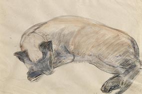 Gerard Dillon, Sleeping Cat at Morgan O'Driscoll Art Auctions