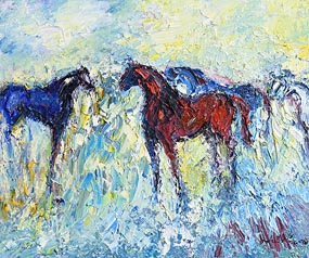 Declan O'Connor, Coloured Horse at Morgan O'Driscoll Art Auctions