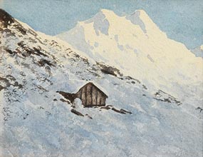Percy French, Alpine Scene at Morgan O'Driscoll Art Auctions