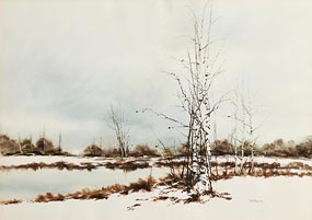 Phyllis del Vechio (20th/21st Century), Winter Birches at Morgan O'Driscoll Art Auctions