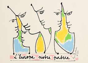 Jean Cocteau, L'Europe Ouverture sur les Cinq Continents at Morgan O'Driscoll Art Auctions