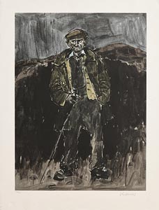 Kyffin Williams, The Farmer at Morgan O'Driscoll Art Auctions