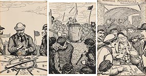 After Jack Butler Yeats, The Arrow GameThe Barrel ManThe Game of Under or Over at Morgan O'Driscoll Art Auctions