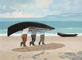 John Skelton, The Last Wave, Inisheer Co. Galway at Morgan O'Driscoll Art Auctions
