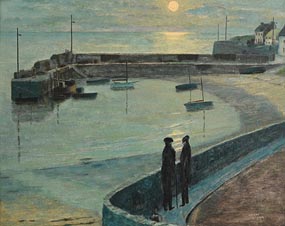 Ciaran Clear, Harbour in Moonlight at Morgan O'Driscoll Art Auctions