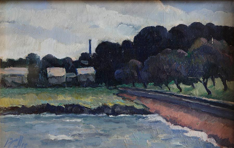 Peter Collis RHA (1929-2012), River Bank, Wicklow at Morgan O'Driscoll Art Auctions