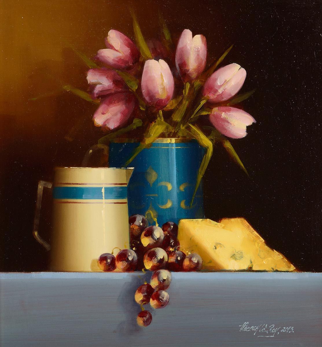 David Ffrench, Still Life With Tulips at Morgan O'Driscoll Art Auctions
