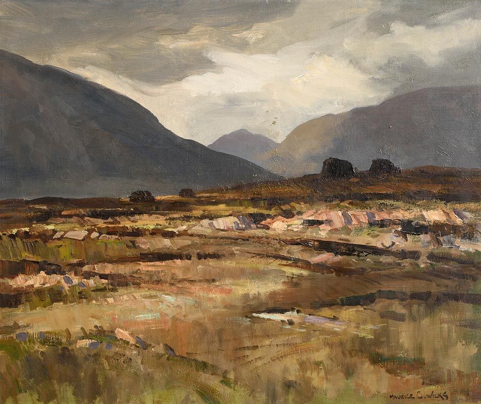 Maurice Canning Wilks, Landscape, Ballynahinch, Co. Galway at Morgan O'Driscoll Art Auctions