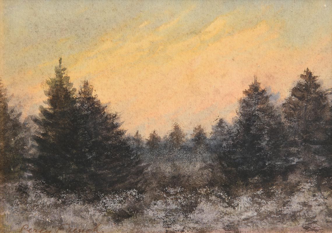 Percy French, Winter Woodland at Morgan O'Driscoll Art Auctions