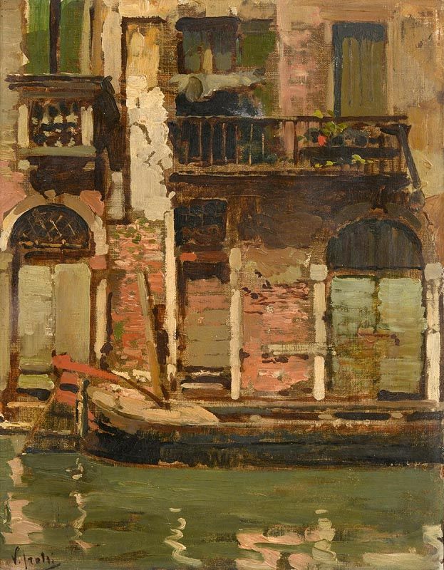 Vincenzo Irolli, Canal in Venice at Morgan O'Driscoll Art Auctions