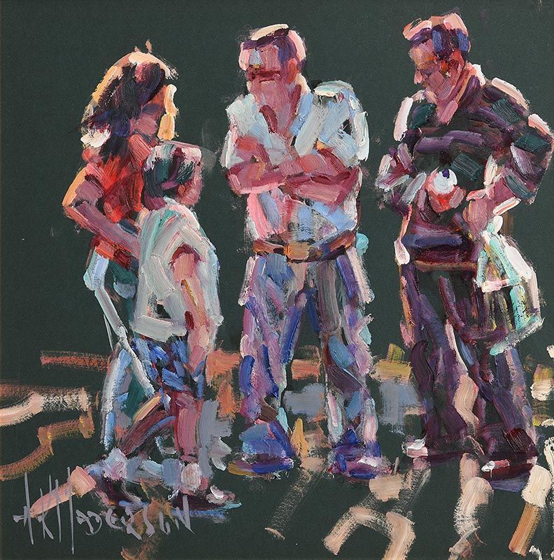 Arthur K. Maderson, Figures Against Evening Light at Morgan O'Driscoll Art Auctions