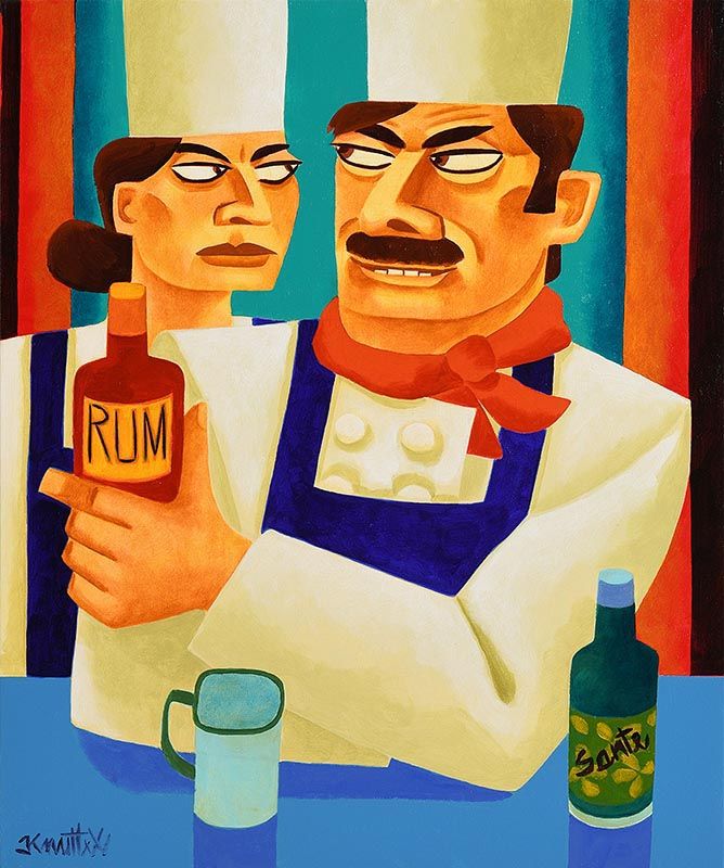 Graham Knuttel (1954-2023), The Merry Chef at Morgan O'Driscoll Art Auctions