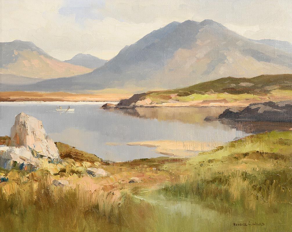 Maurice Canning Wilks, Morning, Lough Ballinhad, Connemara at Morgan O'Driscoll Art Auctions
