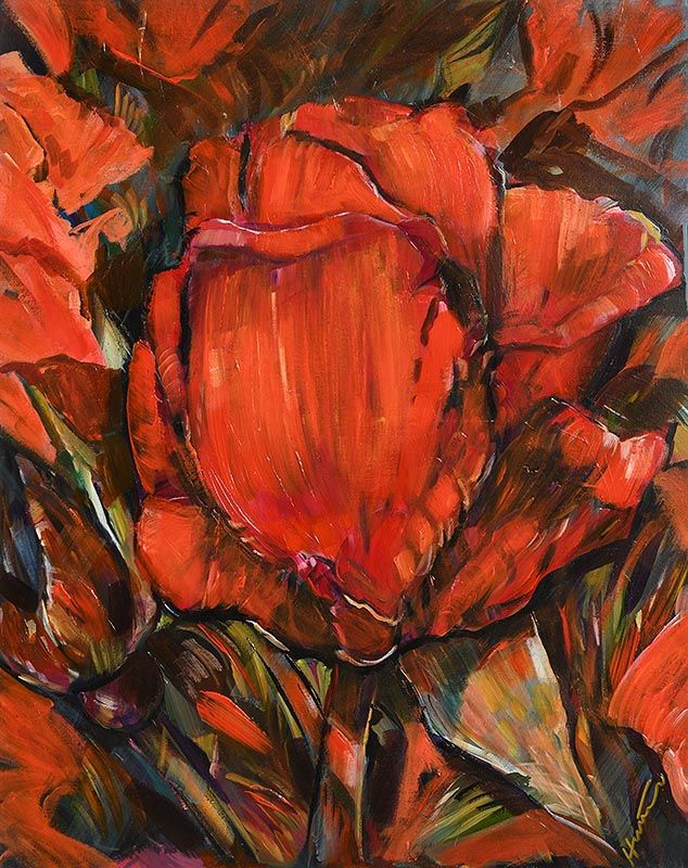 Red Rose at Morgan O'Driscoll Art Auctions