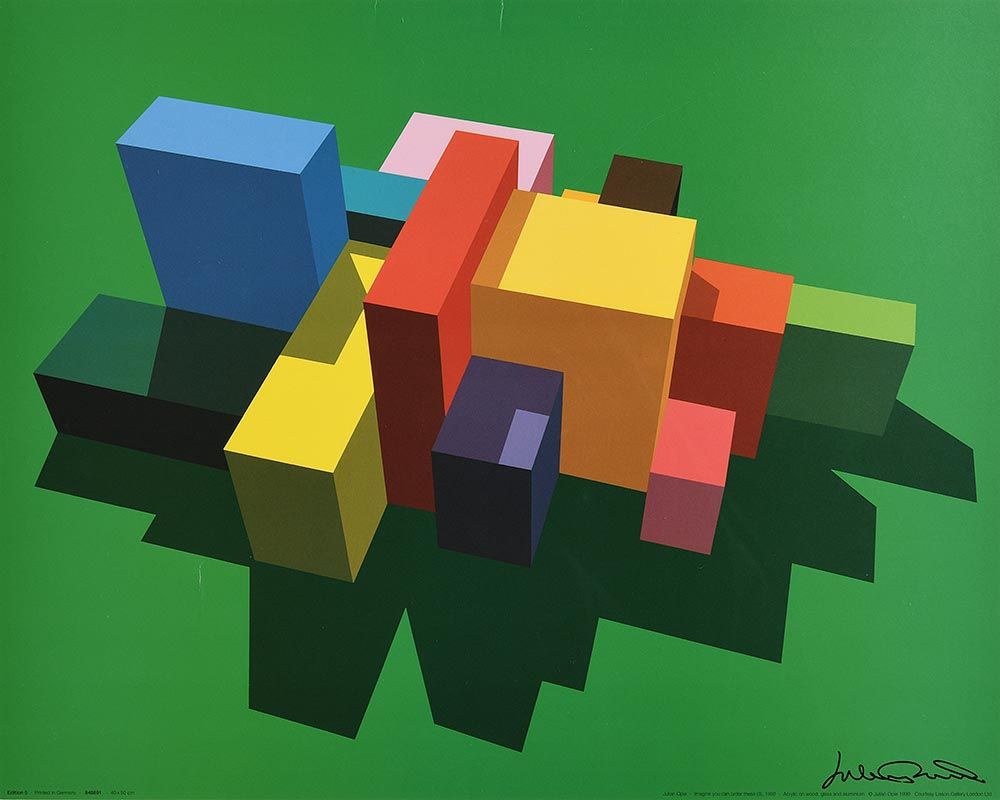 Julian Opie, Imagine You Can Order These Green (1999) at Morgan O'Driscoll Art Auctions