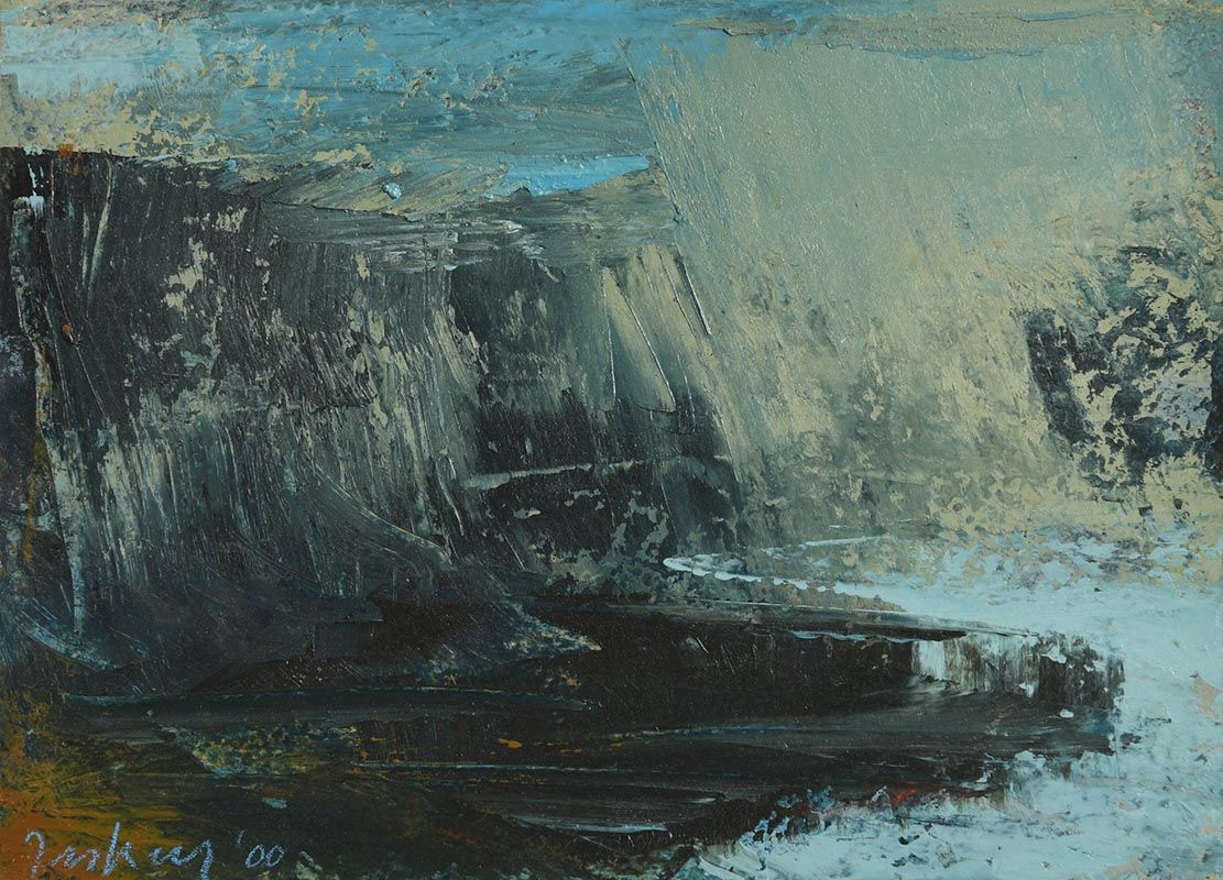 Donald Teskey, Storm Over Downpatrick Head II (2000) at Morgan O'Driscoll Art Auctions