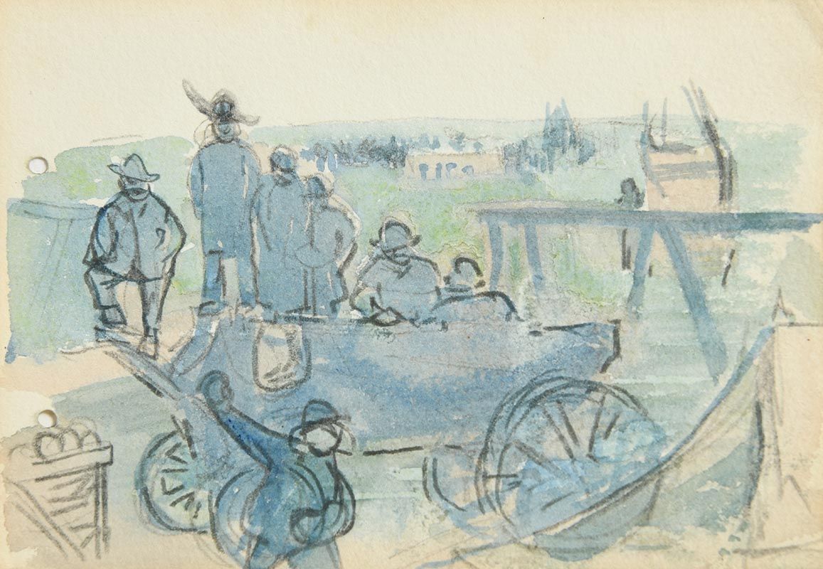 Jack Butler Yeats, Watching the Race at Morgan O'Driscoll Art Auctions