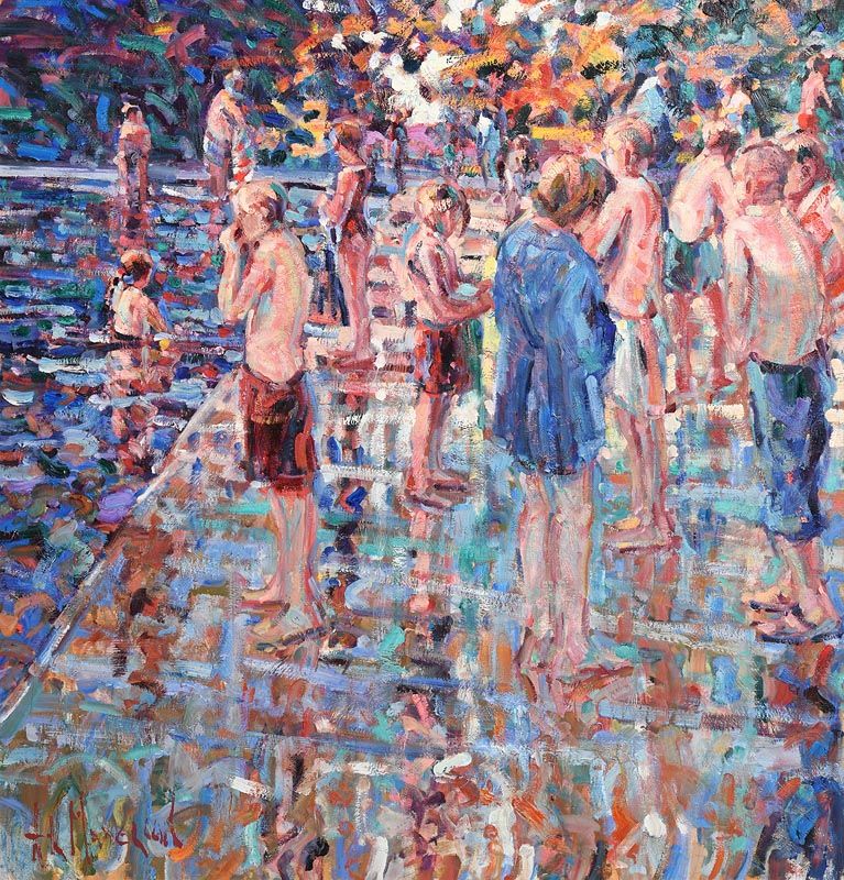 Arthur K. Maderson, Point of Sunset, Lismore River Pool at Morgan O'Driscoll Art Auctions