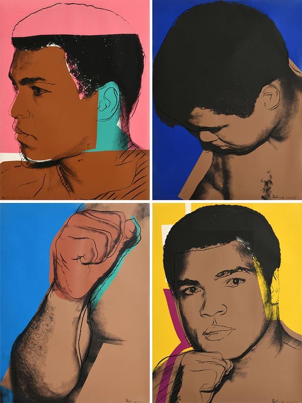 Andy Warhol, Muhammad Ali (1978) (F. & S. II.179-182) at Morgan O'Driscoll Art Auctions