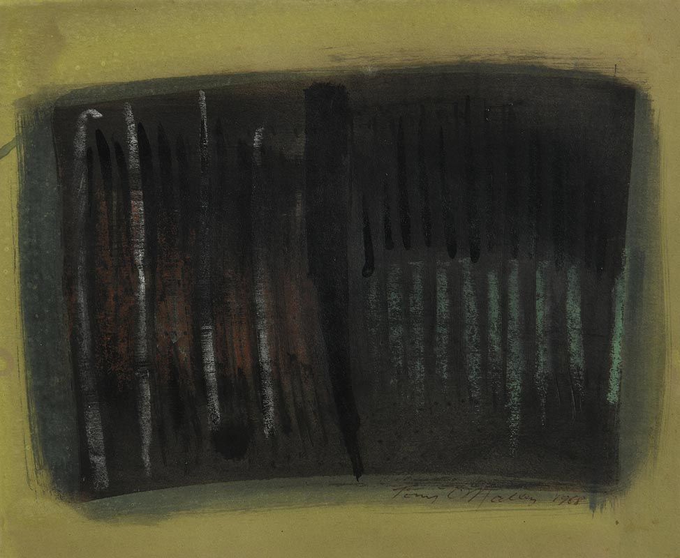 Tony O'Malley, Untitled Abstract (Green) (1968) at Morgan O'Driscoll Art Auctions