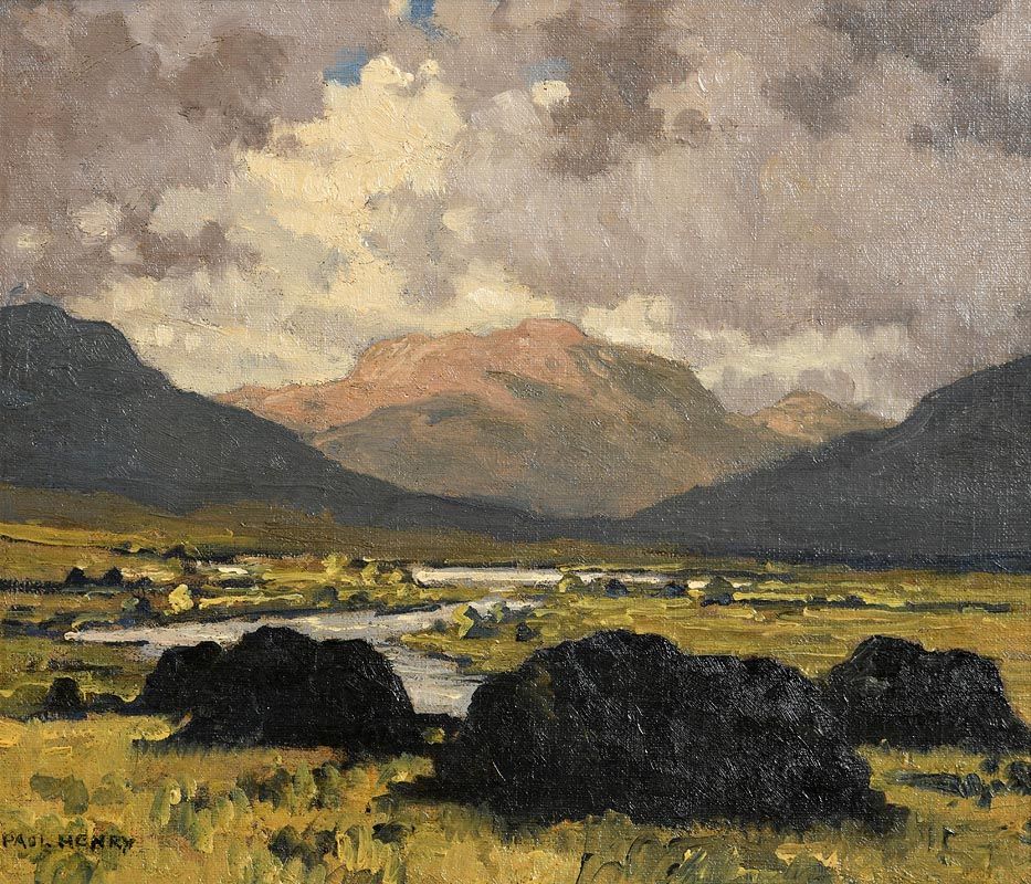 Paul Henry, Maam Valley, Connemara (1942) at Morgan O'Driscoll Art Auctions