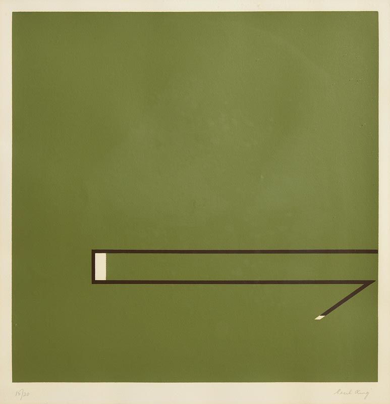 Cecil King, Zaragossa (Green) (1979) at Morgan O'Driscoll Art Auctions