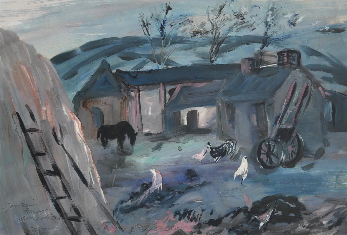 Tony O'Malley, Mountain Farm, Co. Wicklow (1955) at Morgan O'Driscoll Art Auctions