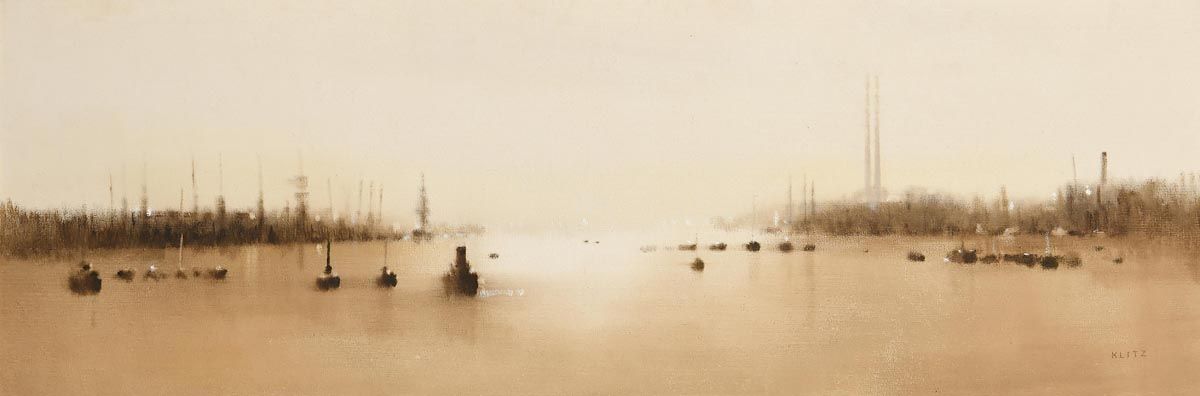 Anthony Robert Klitz, View of the River Thames at Morgan O'Driscoll Art Auctions
