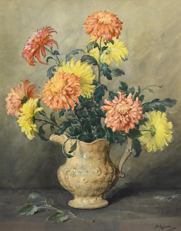 Wycliffe Egginton, Still Life - Flowers in a Vase at Morgan O'Driscoll Art Auctions