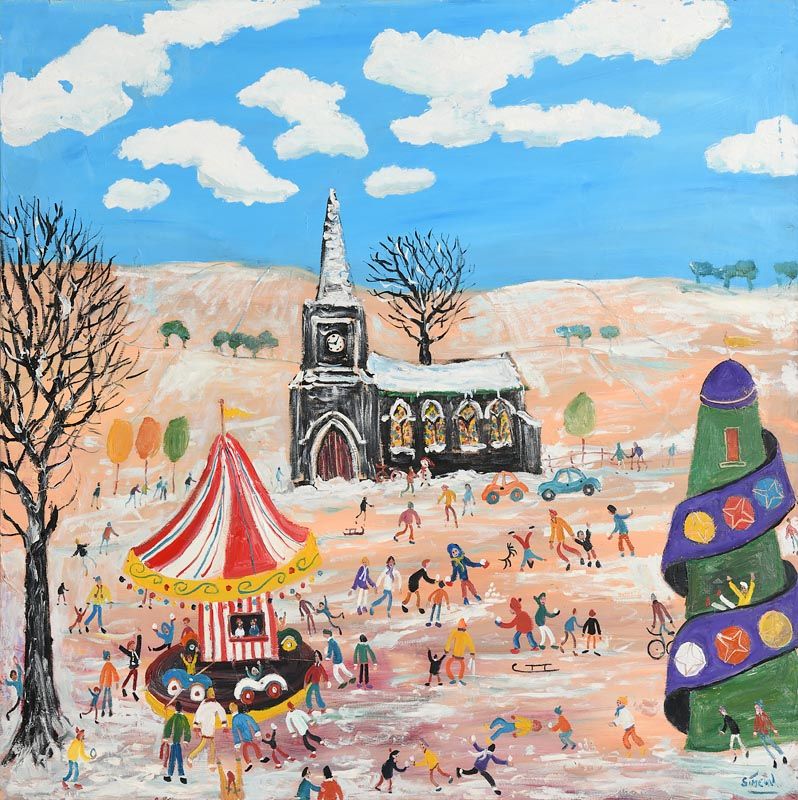 Simeon Stafford, Winter Scene at Morgan O'Driscoll Art Auctions