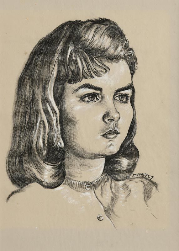 Harry Aaron Kernoff, Aran Girl (1957) at Morgan O'Driscoll Art Auctions